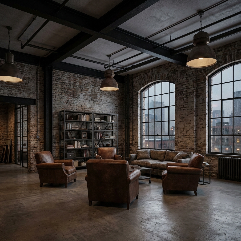 Industrial room style example
