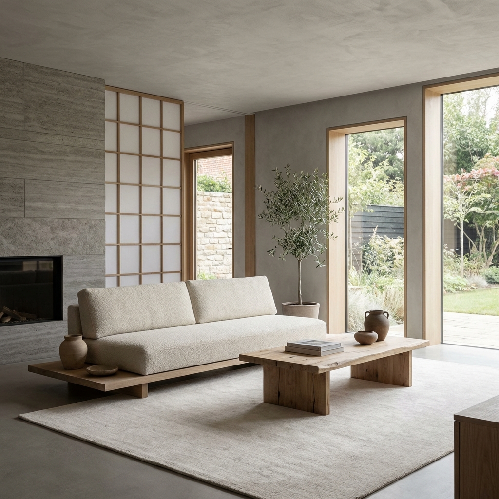 Japandi room style example